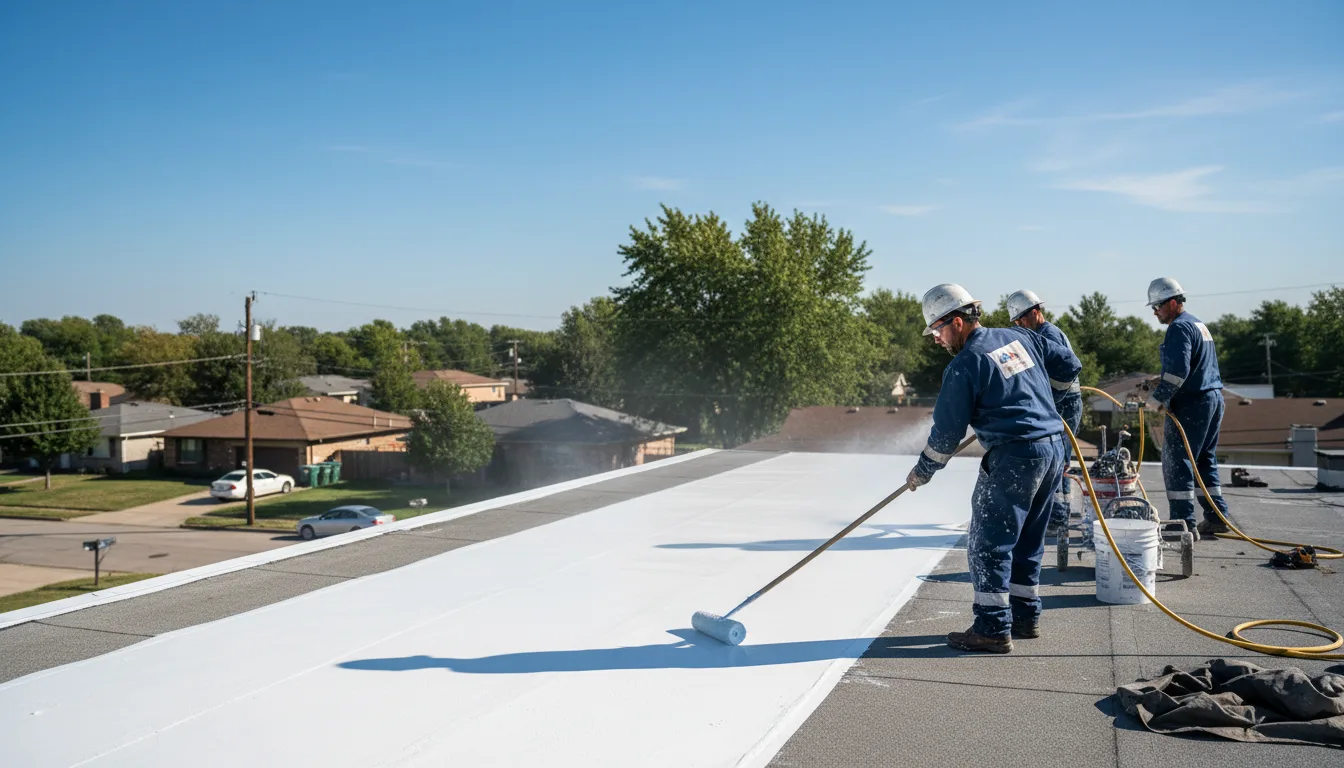 Commercial roof coating in Lyons, GA near me
